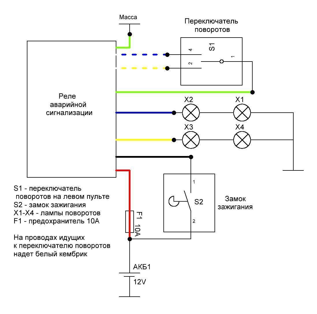 Реле поворотов с функцией "Аварийки"
